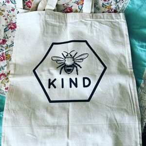Bee Kind 100% Cotton Tote Bag